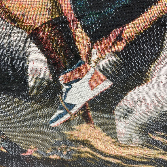 Rebel Vengeance Skeleton Napolean Stitched Hoodie Sweatshirt Men's M Black - Picture 6 of 6